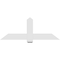 Ekena Millwork Eugene Architectural Grade PVC Gable Bracket, 60"W x 22 1/2"H x 2"D x 6"F, 9/12 Pitch GBP060X23X0206EUG00 - alternate 5